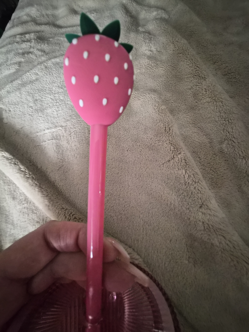 Starbucks Pink Ribbed Strawberry-Top Bottle - Picture 3 of 4